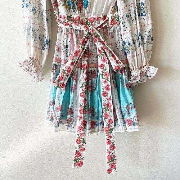 Zimmermann Clover Patched Wrap Mini Dress - Picture 10 of 16